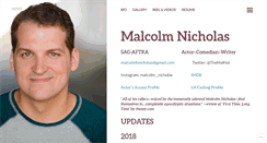 Desktop Screenshot of malcolmnicholas.com